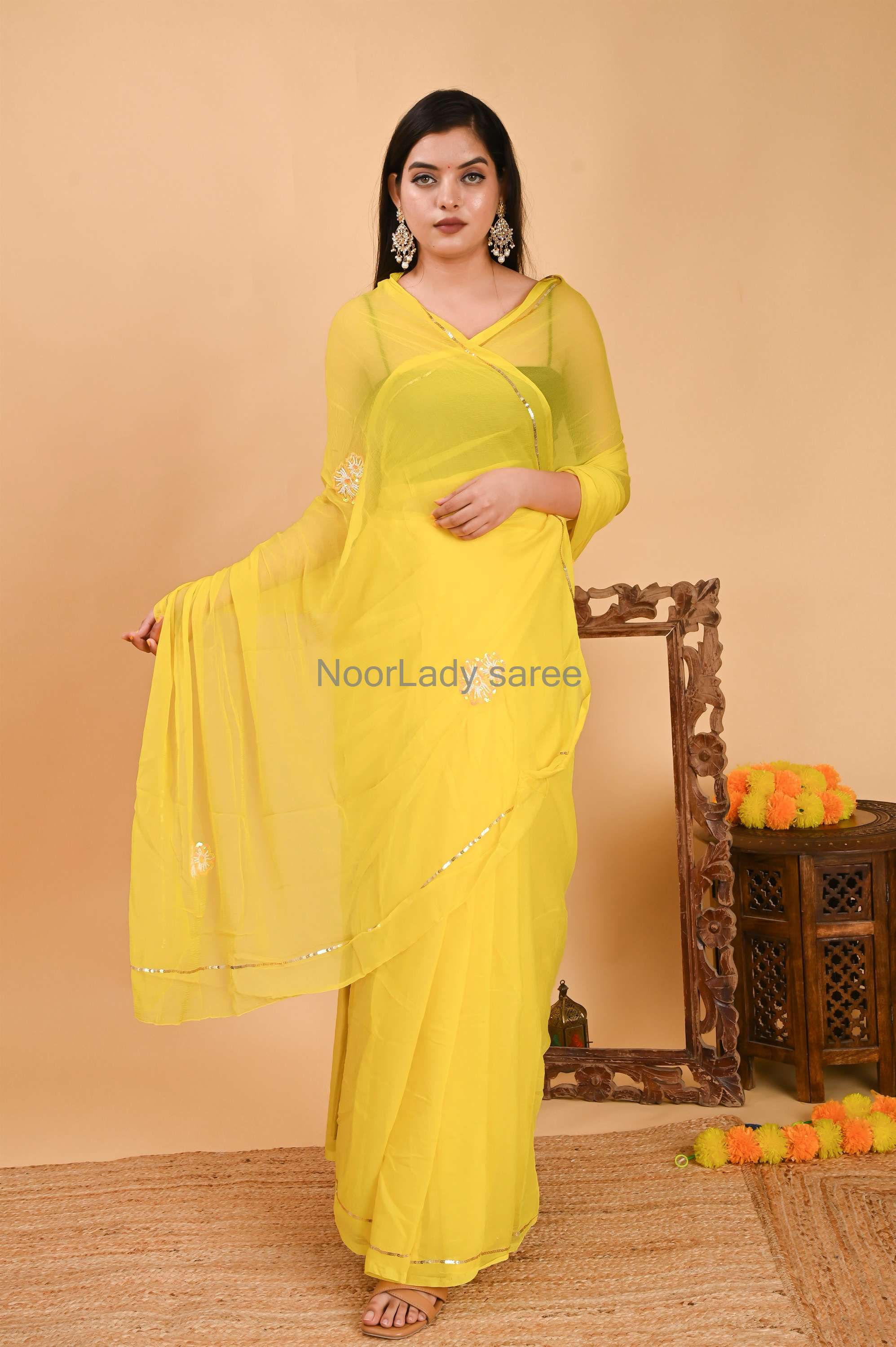Yellow 🟡 Haldi special saree