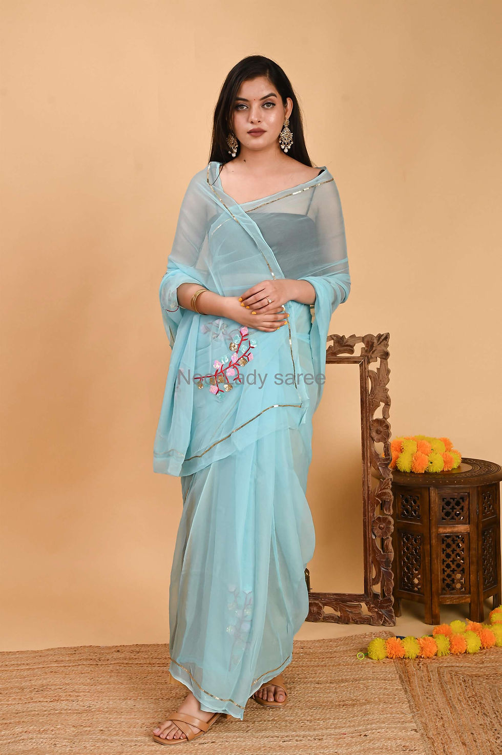 Thumbnail: Pure chiffon saree 