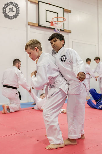 practising judo flips