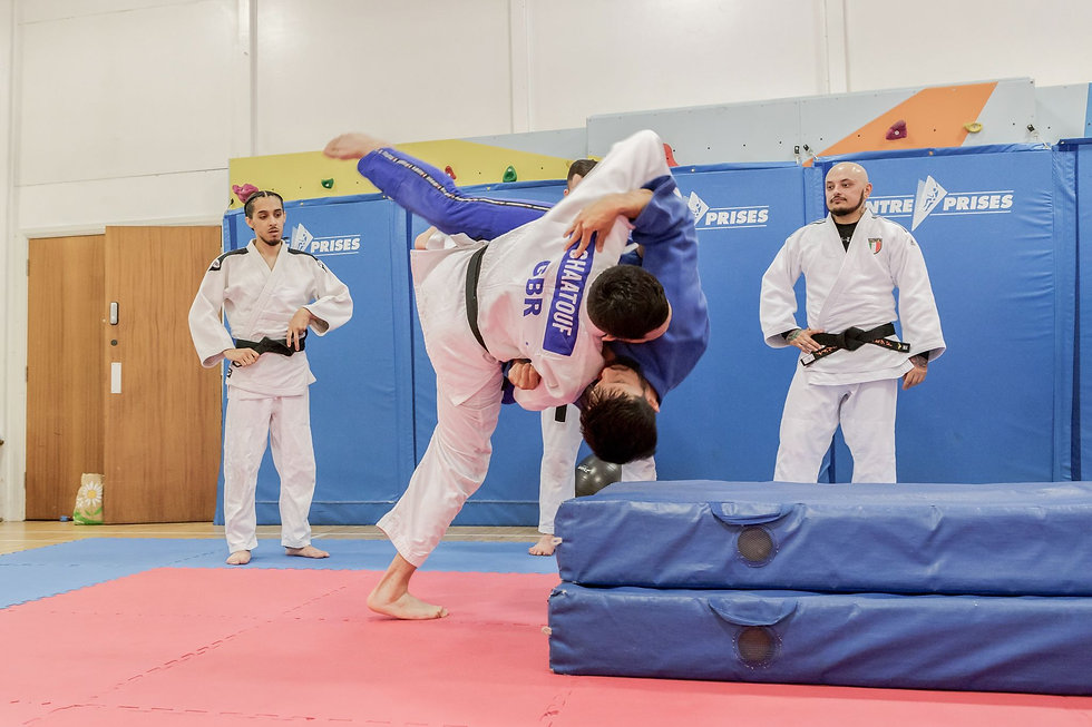 practising judo