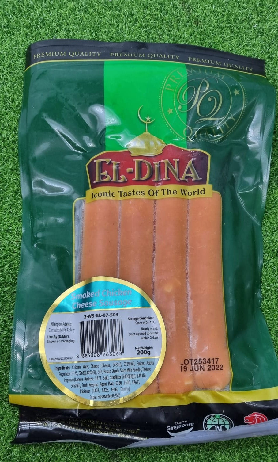 Smoked Chicken Cheese Hotdog