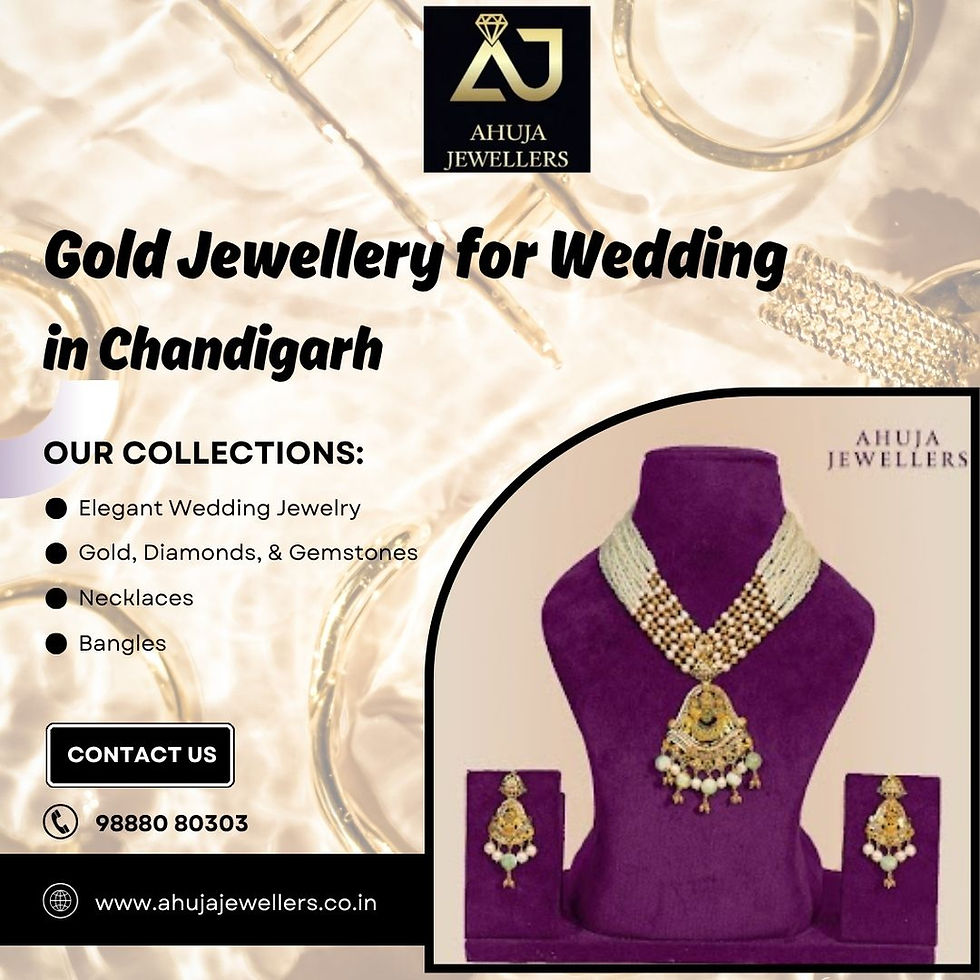 How to Choose the Perfect Gold Jewellery for Wedding in Chandigarh?