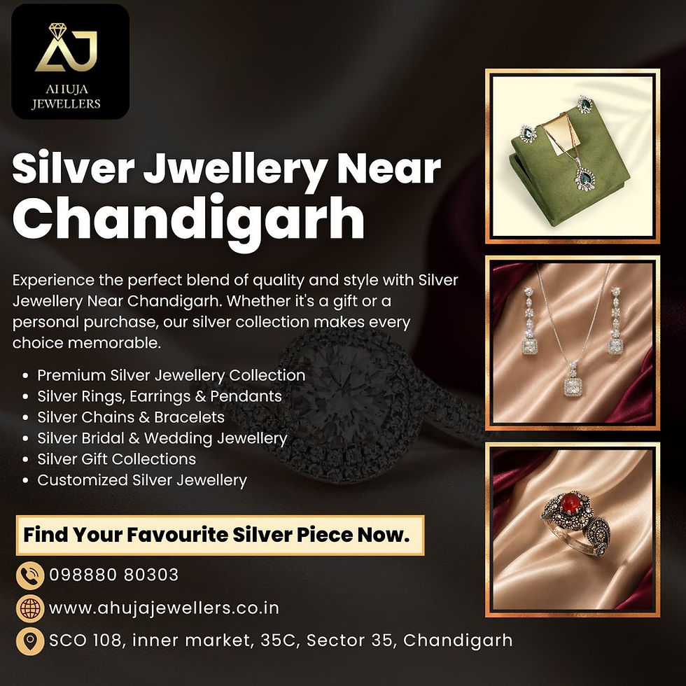 Silver Jewellery Store in Chandigarh Elevating Everyday Style with Timeless Elegance