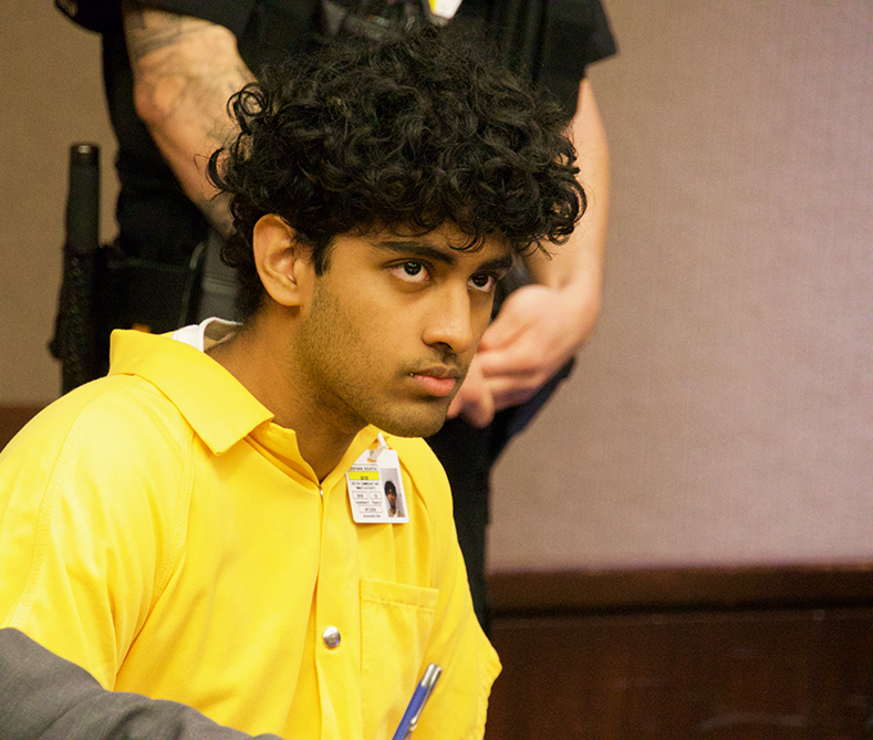 Siddartha P. Surapanani of Belle Mead in Somerset County Court.  © Barbara A. Preston for The Montgomery News.