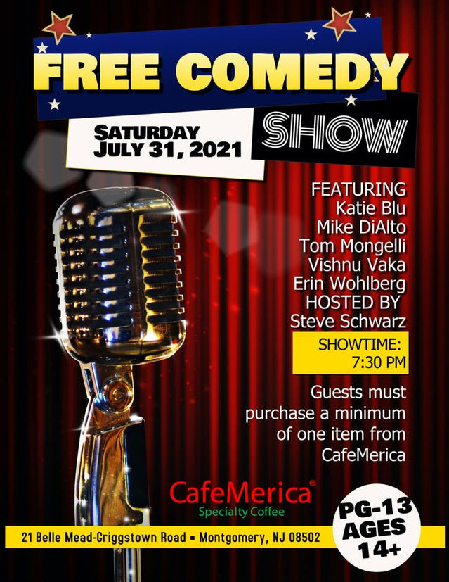 Free Comedy Show at CafeMerica in Belle Mead