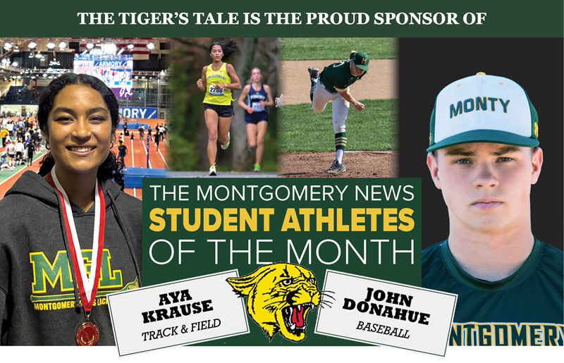 May 2025 Athlete of the Month - Aya Krause - Track & Field John Donahue - Baseball