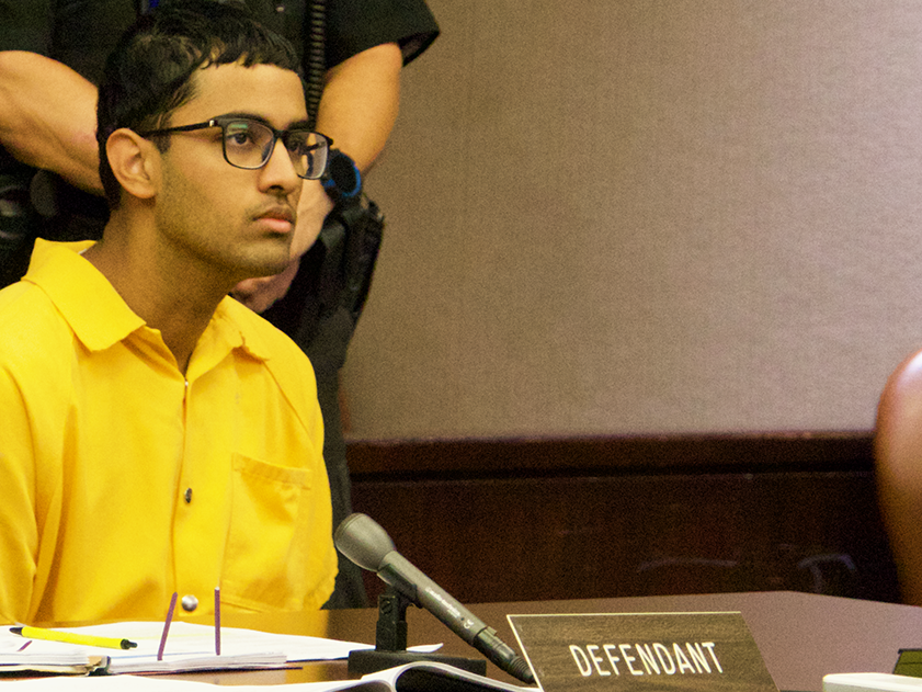 Siddartha P. Surapanani of Belle Mead in Somerset County Court, Sept. 11, 2026. ©Barbara A. Preston for The Montgomery News.