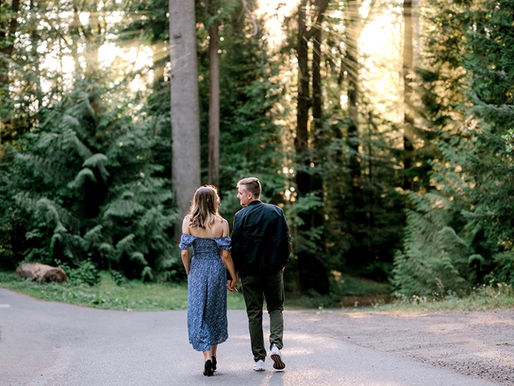 Woodsy PNW Engagement Session/Baylee and Dj/ Shantel Wall Photography
