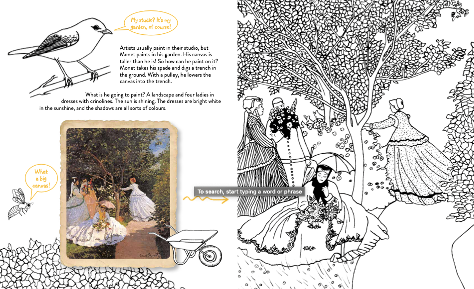 Thumbnail: Les Jardins de Monet - Coloring Book - FR