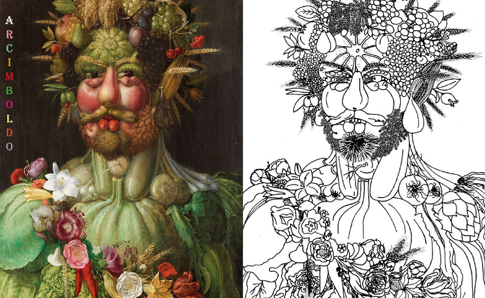 Thumbnail: The Fantastic Monsters Bosch Bruegel Arcimboldo - Coloring Book - EN
