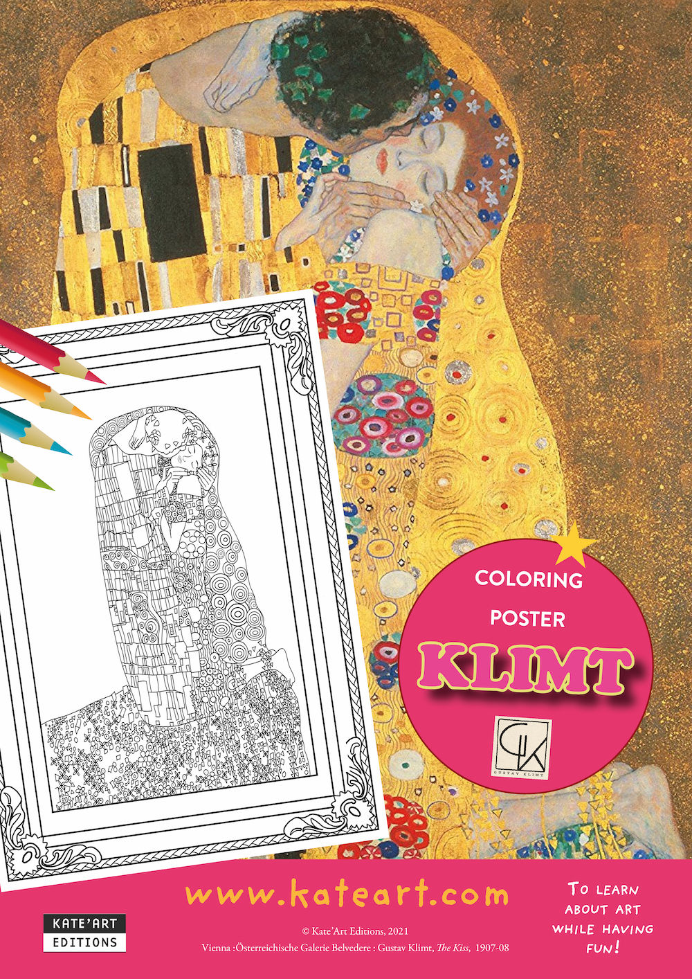 Poster - The Kiss by Klimt