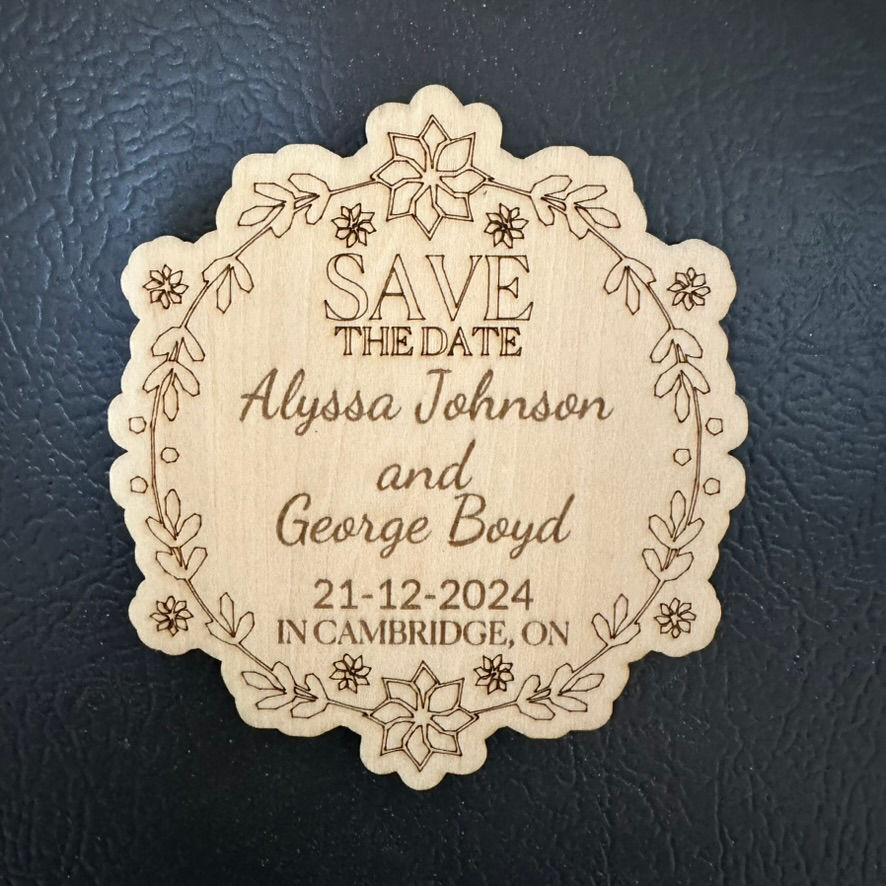 Thumbnail: Save the Date Fridge Magnet-Alyssa