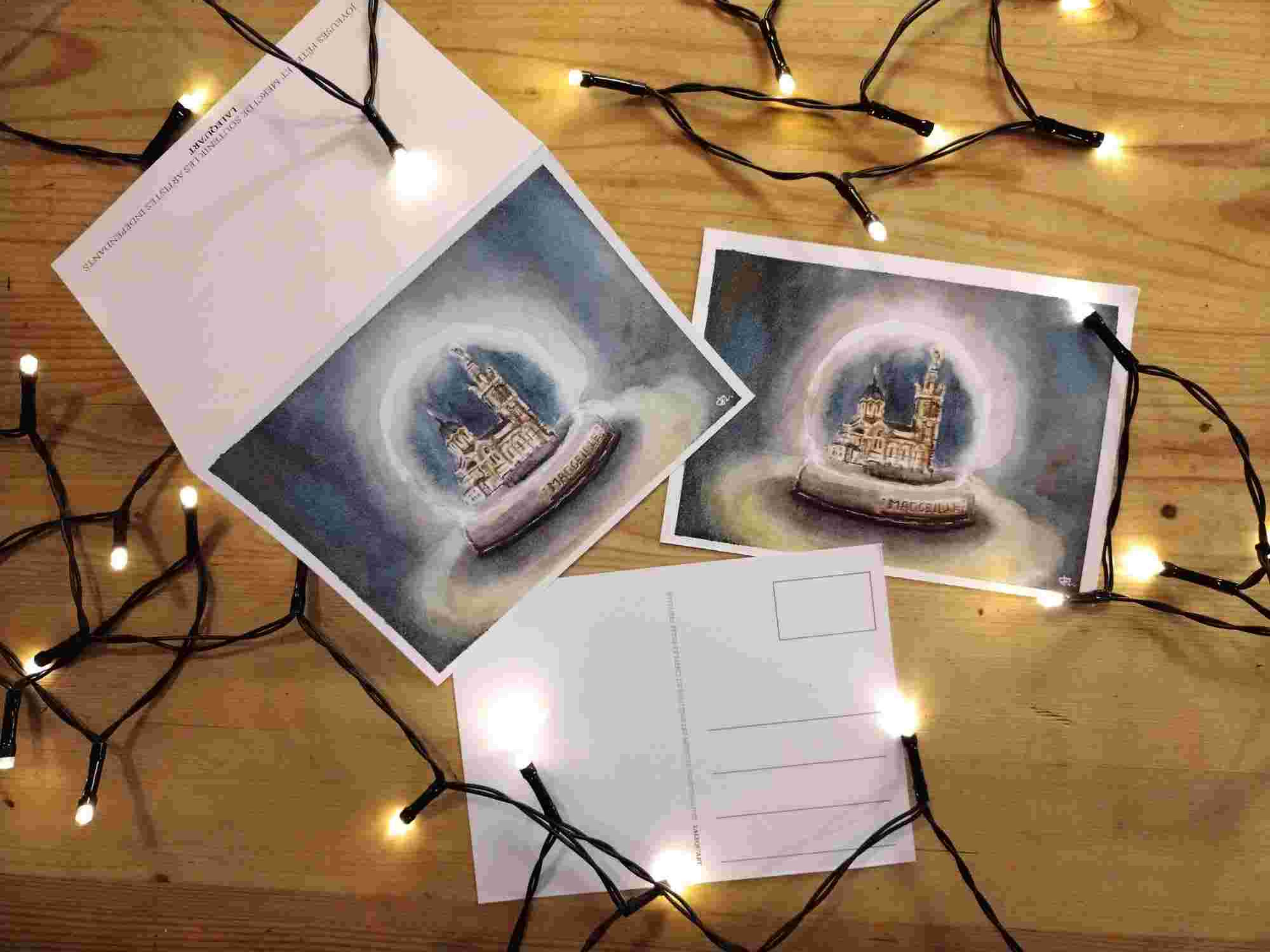 Carte Boule à Neige Bonne-Mère