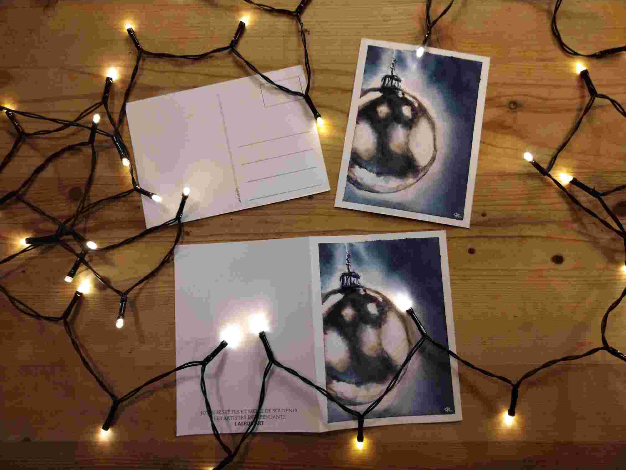 Carte Boule de Noël