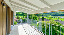 Blick vom Balkon