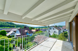 Blick vom Balkon