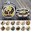 Thumbnail: Ancient Egypt CultureGlass Cabochon Double Sides Keychain