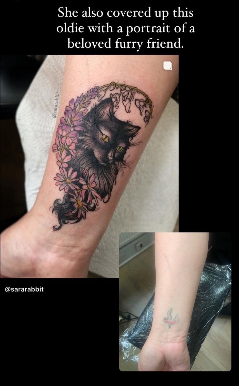 Sara Gallacher cover up tattoo in Glasgow