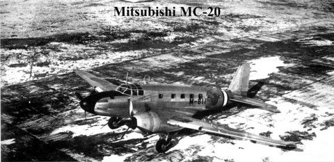 장징후이가 대동아회의를 위해 일본을 방문할 때 탑승한 만주항공의 MC-20.