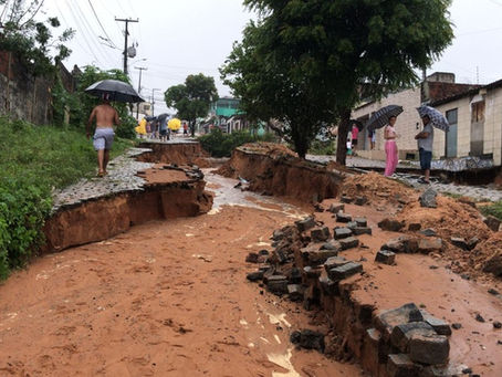 Natal decreta calamidade pública após fim de semana de chuvas