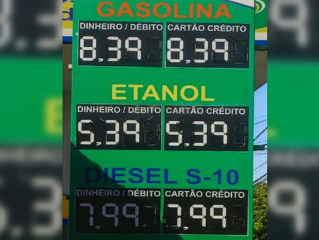 Preço da gasolina nos postos chega a R$ 8,99 e o do diesel a R$ 8,63, aponta ANP