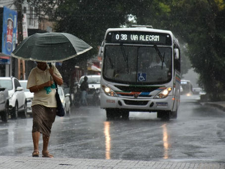 Inmet publica alerta de chuvas para Natal e mais 24 cidades do RN