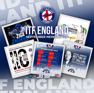 ITF England September 2026 Newsletter with Taekwon-Do event dates