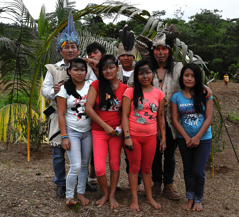 Contacted Indigenous family
