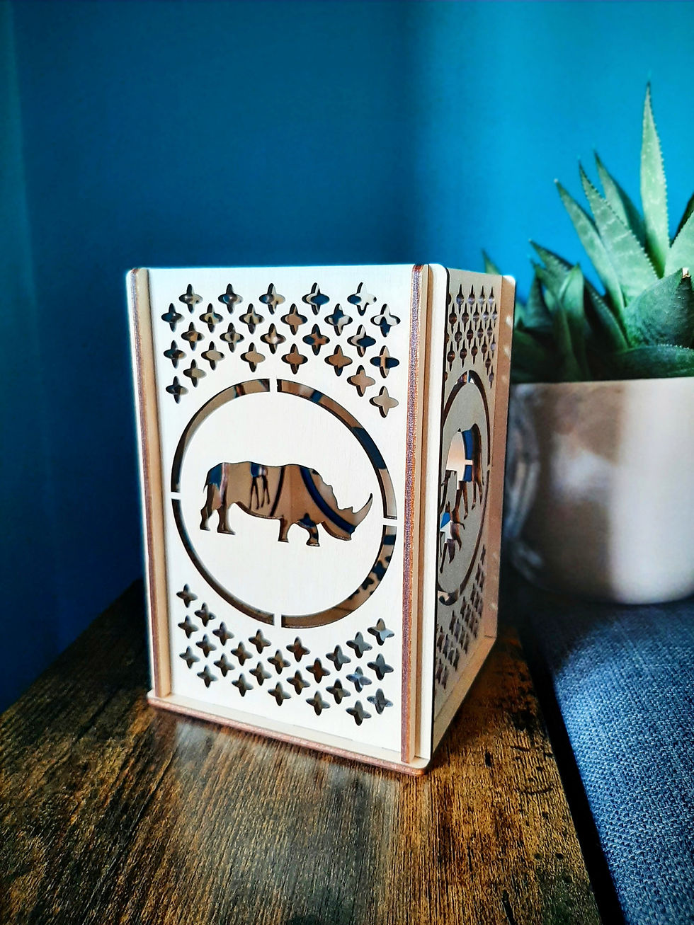 Thumbnail: Safari themed Lantern/ Tea light holder