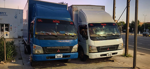 Professional local and long-distance moving trucks with crew in Dubai for home and office shifting services.