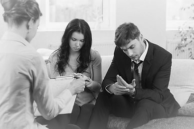 Married couple in marriage counselling