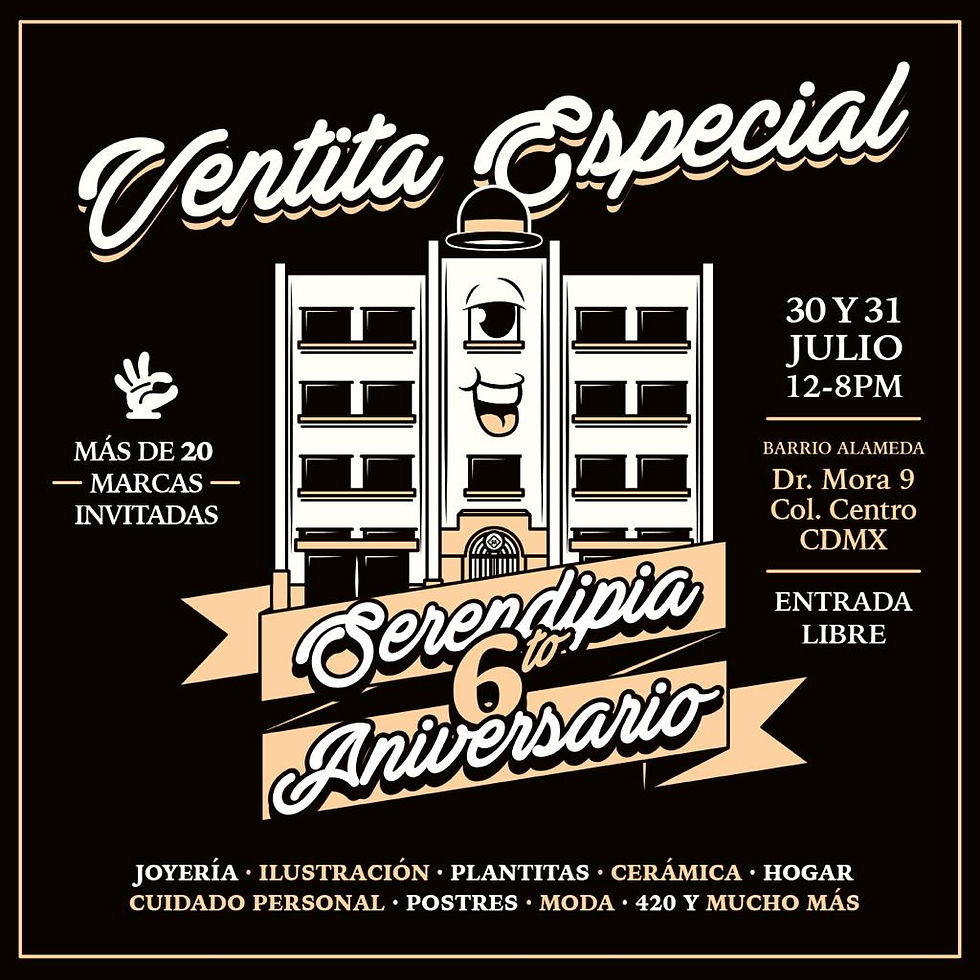 6º aniversario de Serendipia Concept Store - Ventita especial