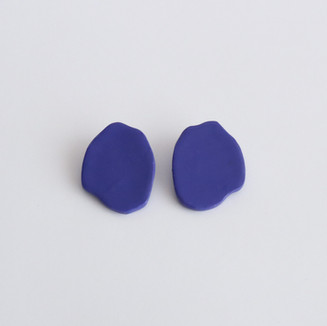 Boucles d'oreilles minimaliste originales violettes Simone