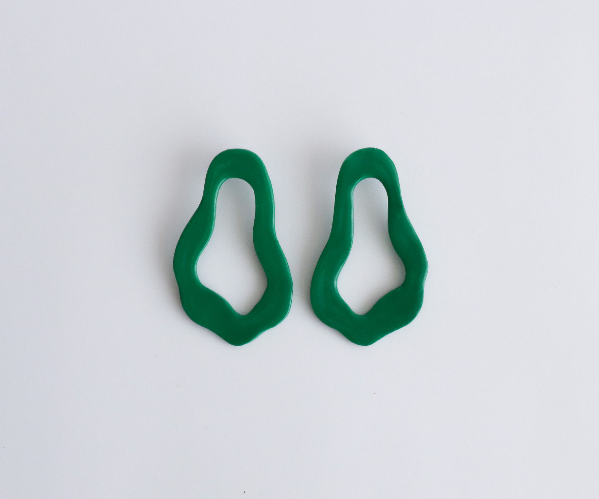 Boucles d oreilles pendantes originales vertes Wendy