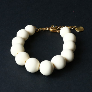 Bracelet Sam minimaliste blanc Kadisha