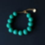 Bracelet de perles vert Sam, argile polymère fait main et chaîne en laiton doré, ajustable, création Kadisha