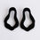 Thumbnail: Boucles d’oreilles pendantes Wendy noires vernies – Bijoux modernes faits main Kadisha