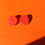 Thumbnail: Boucles d’oreilles rondes orange Anita – Bijoux géométriques faits main Kadisha