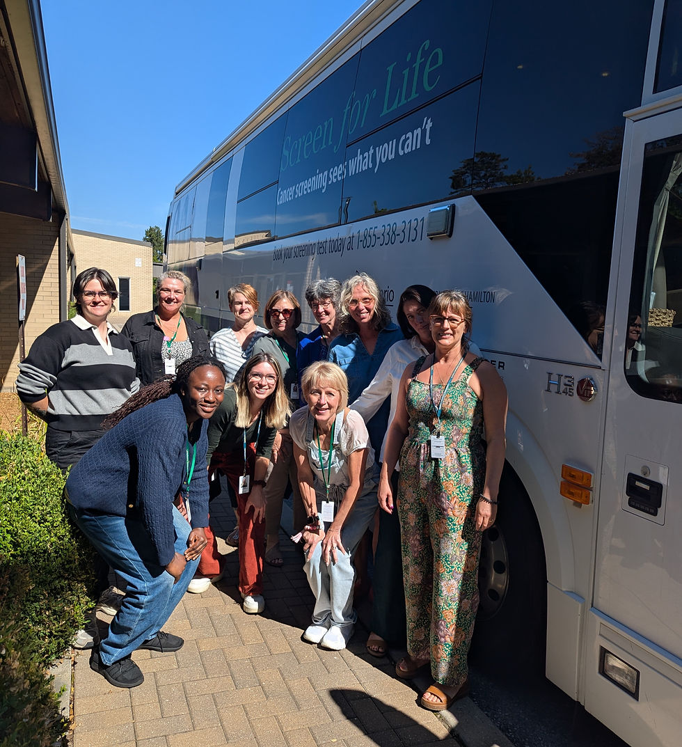 Lansdowne Children’s Centre welcomed the Hamilton Niagara Haldimand Brant Regional Cancer Program’s Mobile Cancer Screening Coach on September 16, and the event was a huge success.