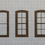 Thumbnail: O Scale YORK-2 Window 2: 1" x 2-3/3", 8-Lite, Framed 2 over 2 (10 pcs