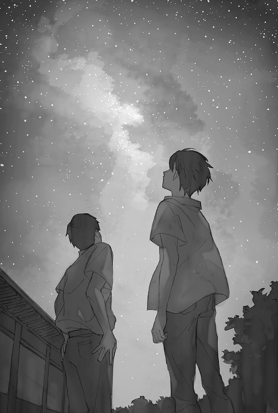 「星祭」扉絵（森⾕明⼦著/東京創元社紙⿂の⼿帖）2022