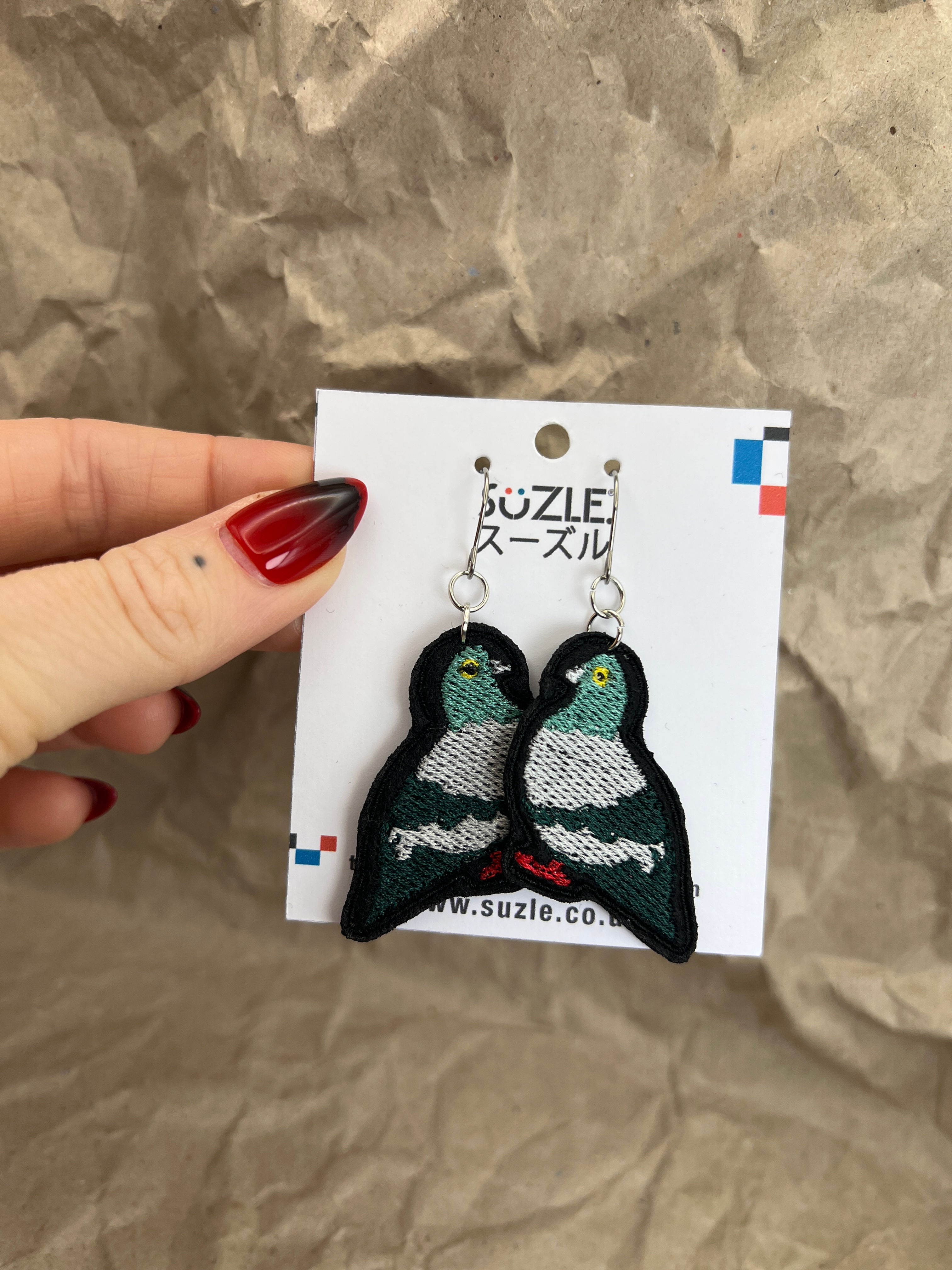 Pigeon Earrings
