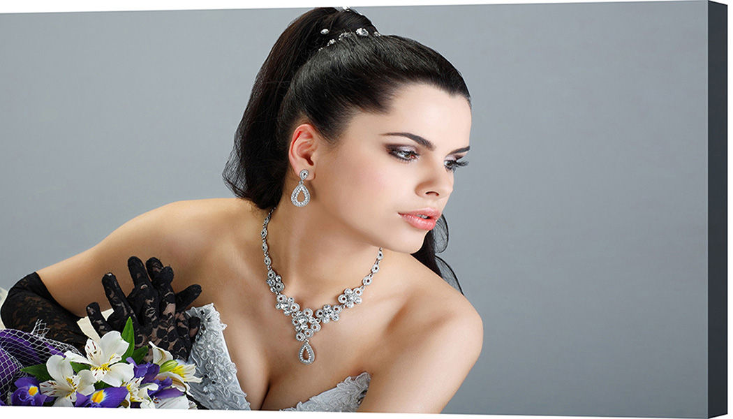 8.5x11 (50 Sheets) Ultra Premium DOTs Textured Photo Canvas Satin