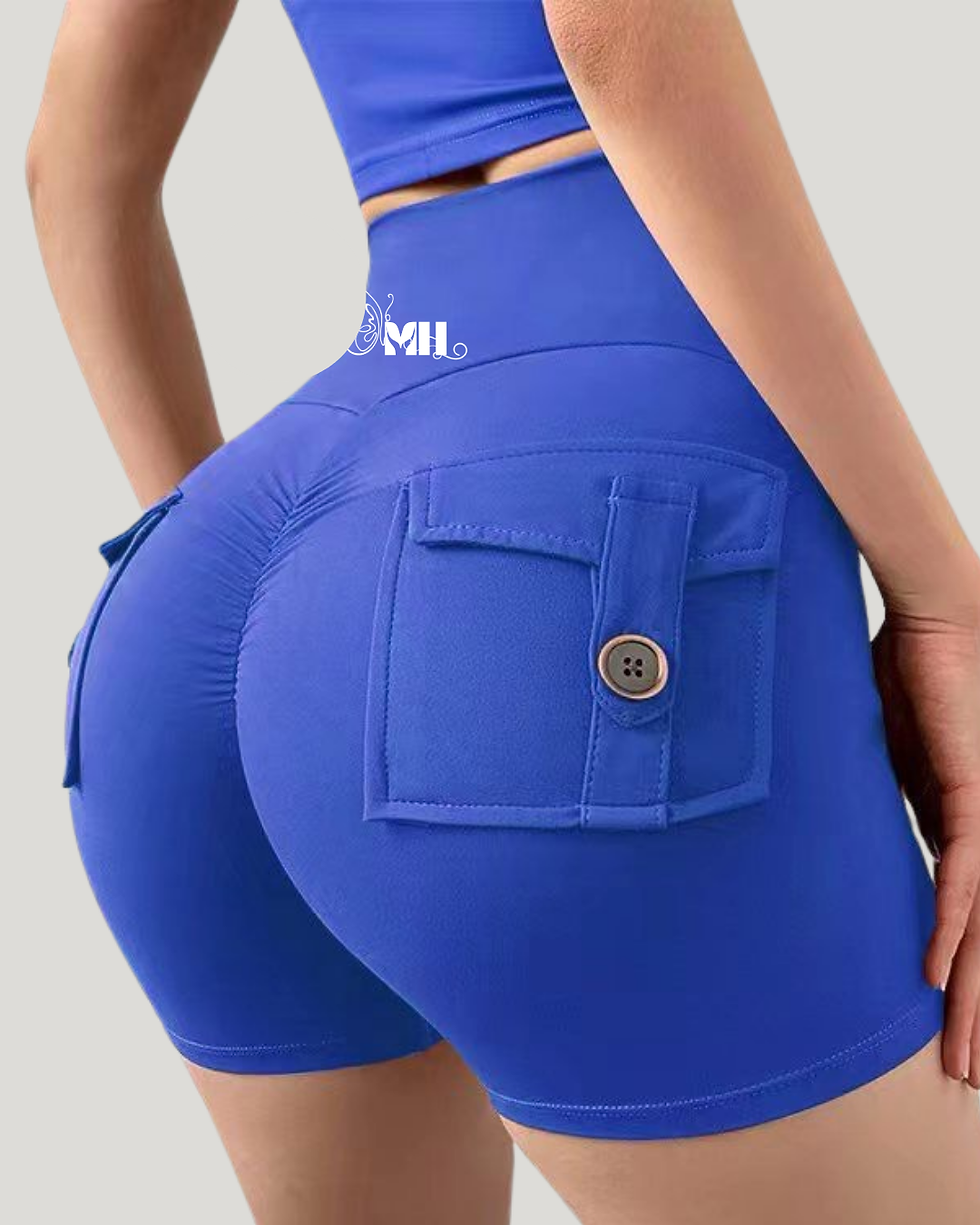 Thumbnail: CurveFlex Cargo Shorts – Booty Scrunch Edition