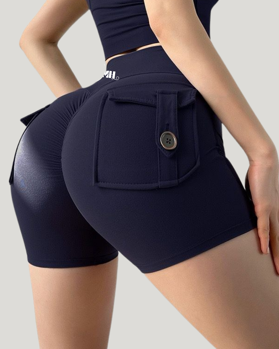 Thumbnail: CurveFlex Cargo Shorts – Booty Scrunch Edition