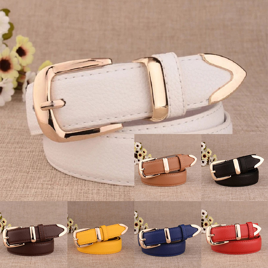 Women's Trousers Belt Leather Trend Fashion High Quality Trouser