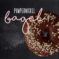pumpernickel bagel mascabado pachuca