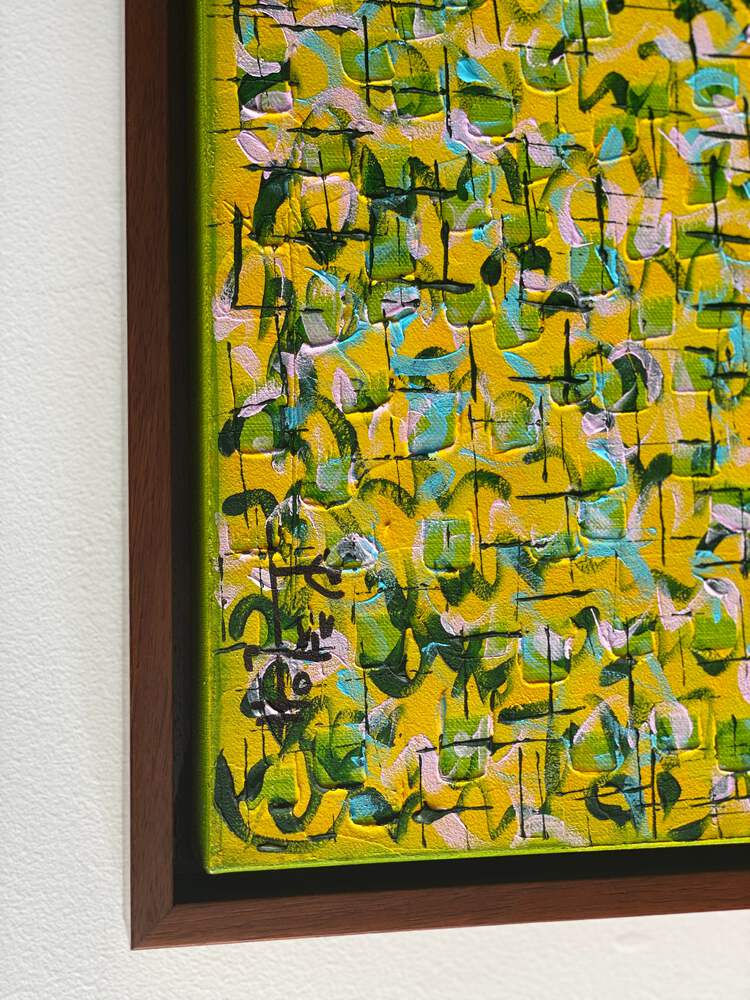 Thumbnail: Modern Abstract Mixed-Media on Canvas Painting "Pray 0819", Hyunae Kang