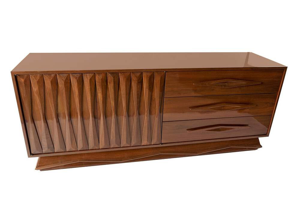 Italian Modern Wood Credenza