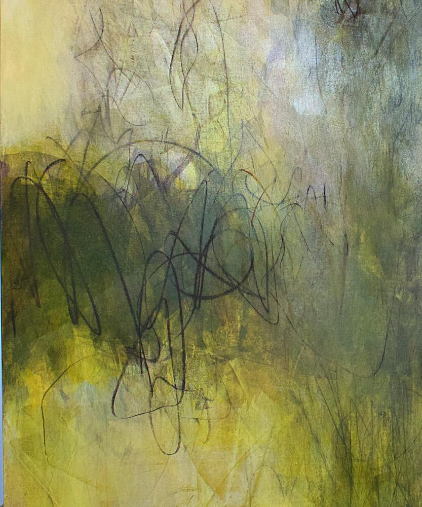 Thumbnail: American Modern Abstract Expressionist Mixed Media on Board, Elliot Twelvetrees